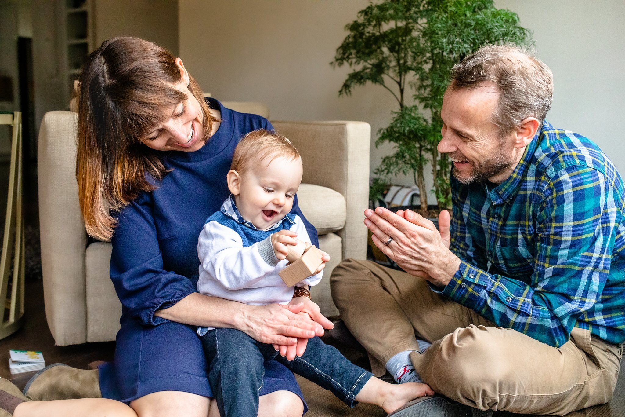 Jennifer &amp; Niels - Bryce's 1-year-old Photo Session - Chapel Hill Baby &amp; Family Photographer